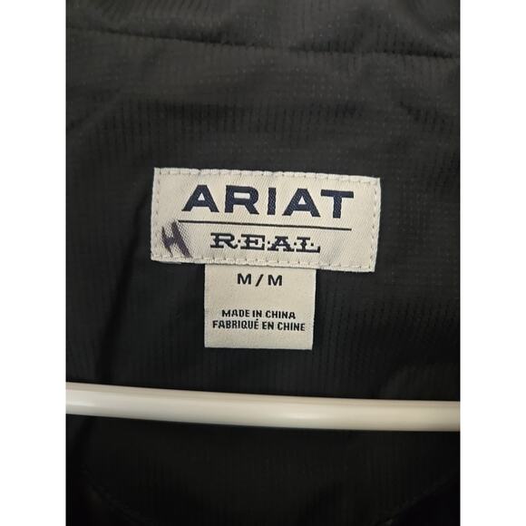Ariat Crius Black Insulated Wind Water Resistant Jacket Womens Logo Size Medium - Picture 4 of 9